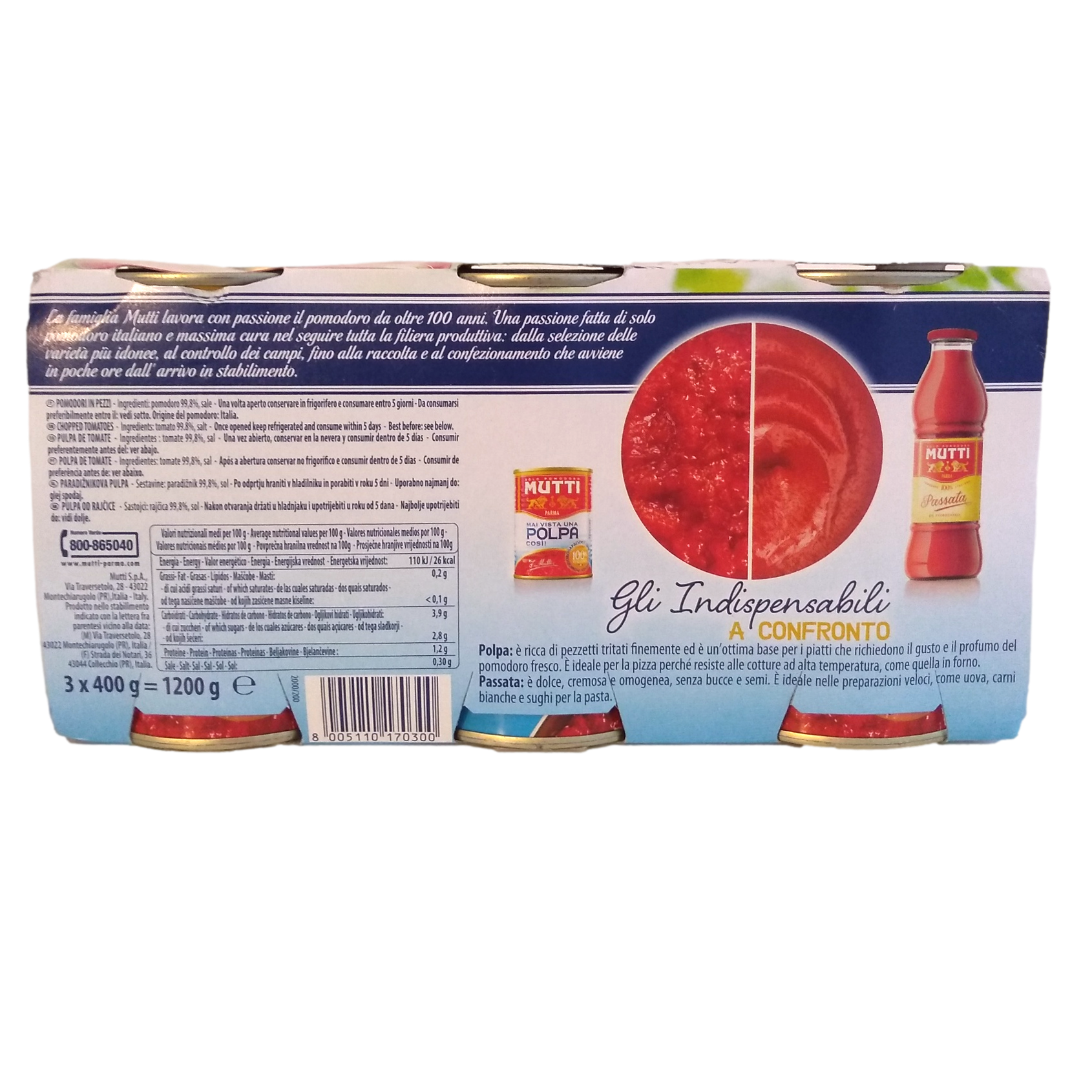 Buy Mutti tomato pulp (400g) cheaply