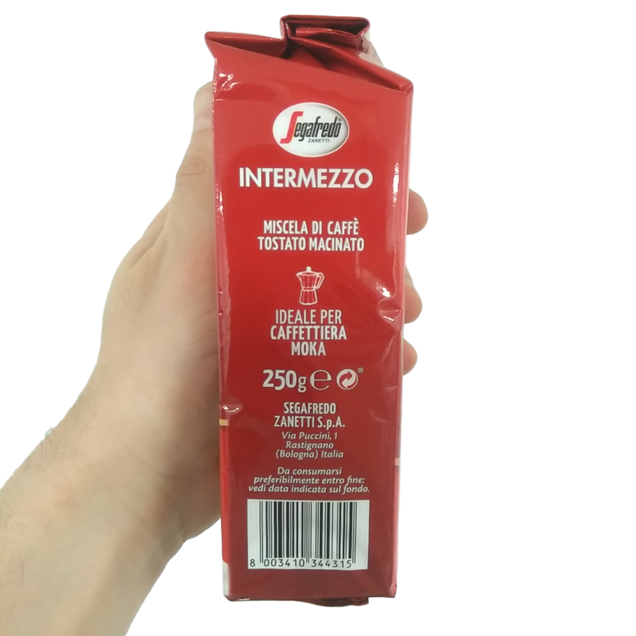 SEGAFREDO GROUND COFFEE GR 250 INTERMEZZO – myDelibox